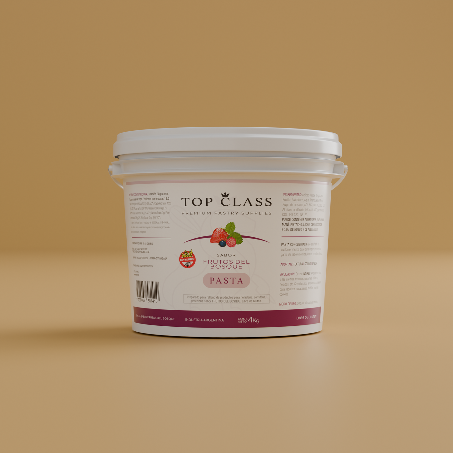 PASTA FRUTOS DEL BOSQUE - TOP CLASS