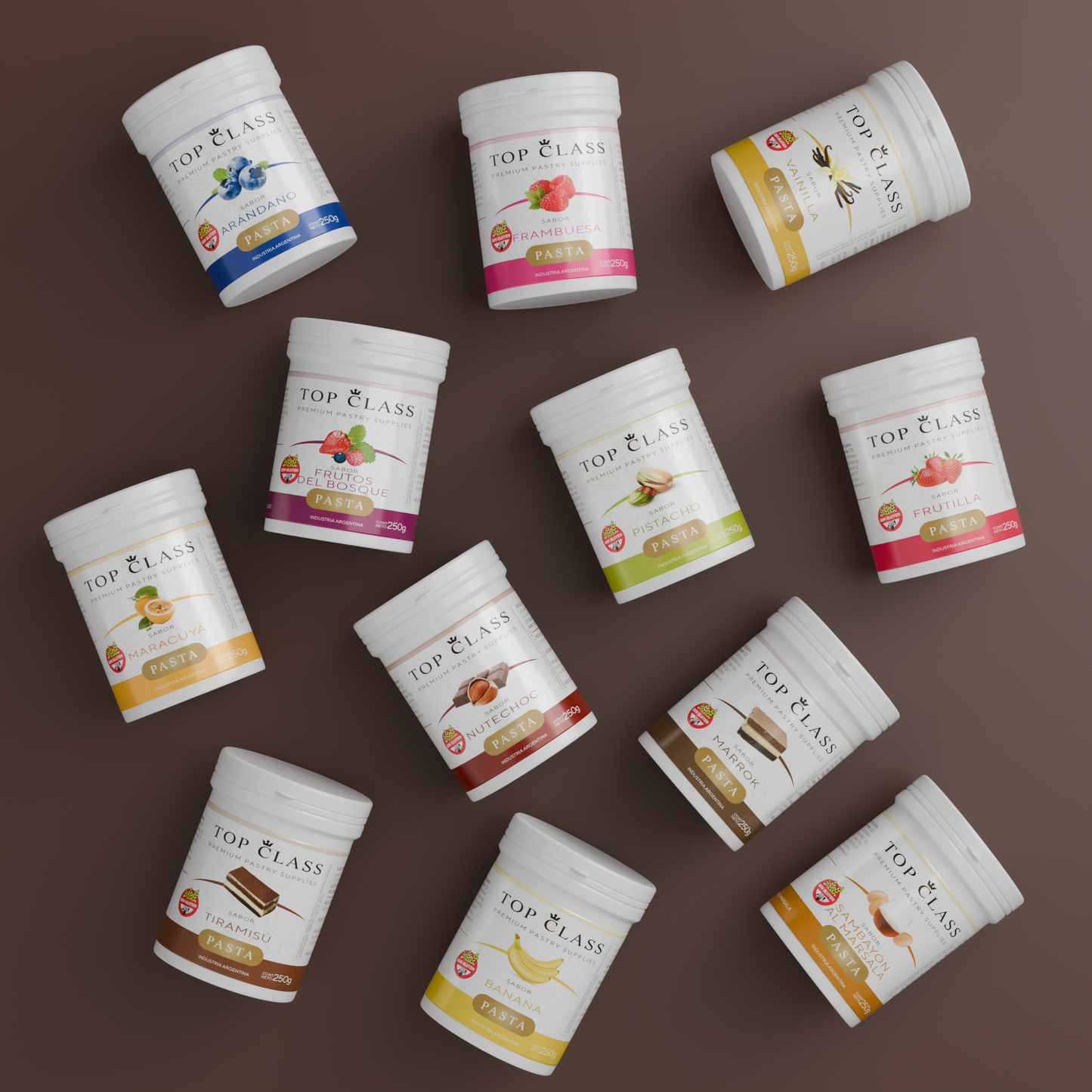 COMBO 12 PASTAS PARA SABORIZAR 250 g - TOP CLASS