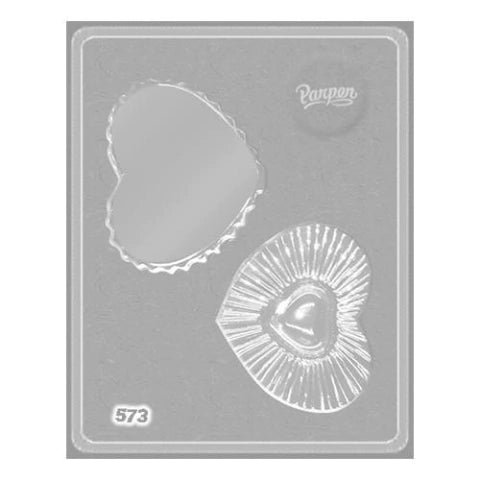 MOLDE PLACA BOMBONERA CORAZON GRANDE - PARPEN