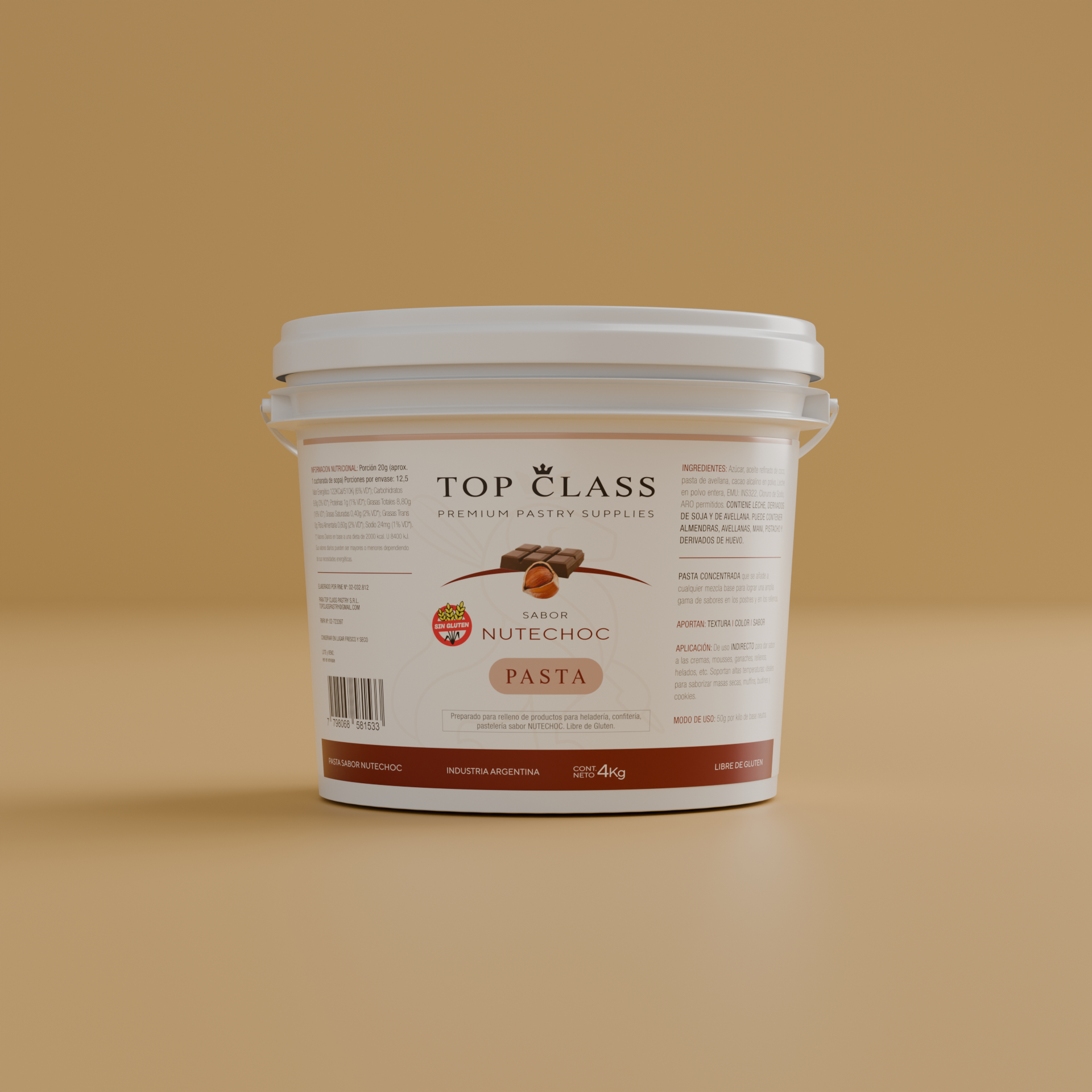 PASTA NUTECHOC TOP CLASS1