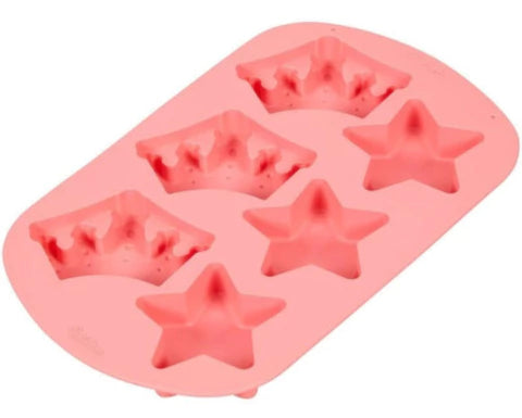 MOLDE SILICONA CORONA Y ESTRELLA - WILTON