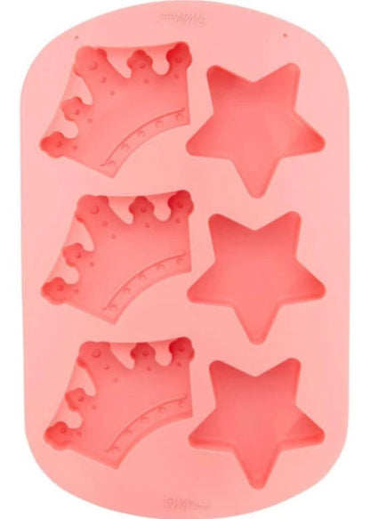 MOLDE SILICONA CORONA Y ESTRELLA - WILTON