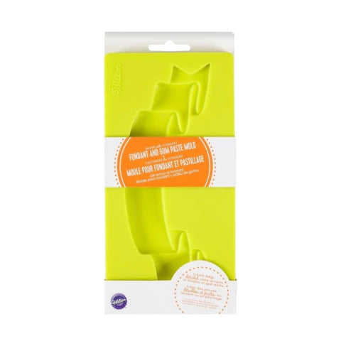 Molde Para Fondant Y Pasta De Goma Banner Silicona Wilton