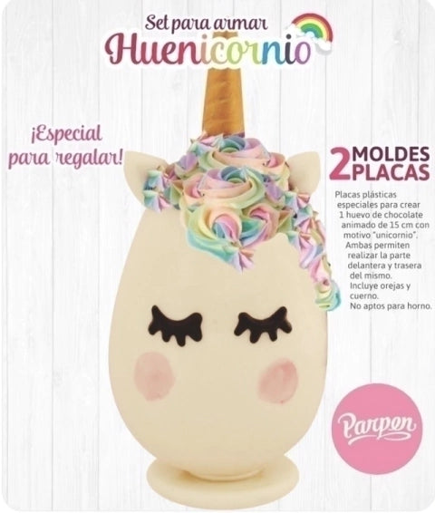 MOLDE PLACA CARA DE UNICORNIO N°15 x 2 - PARPEN